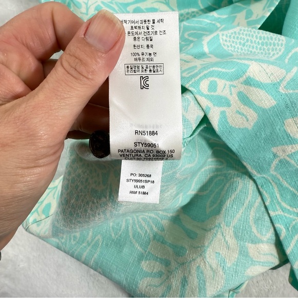 Patagonia Pataloha Dress Womens Sz 4 Organic Cotton True Wrap Smocked Sundress - Picture 8 of 12